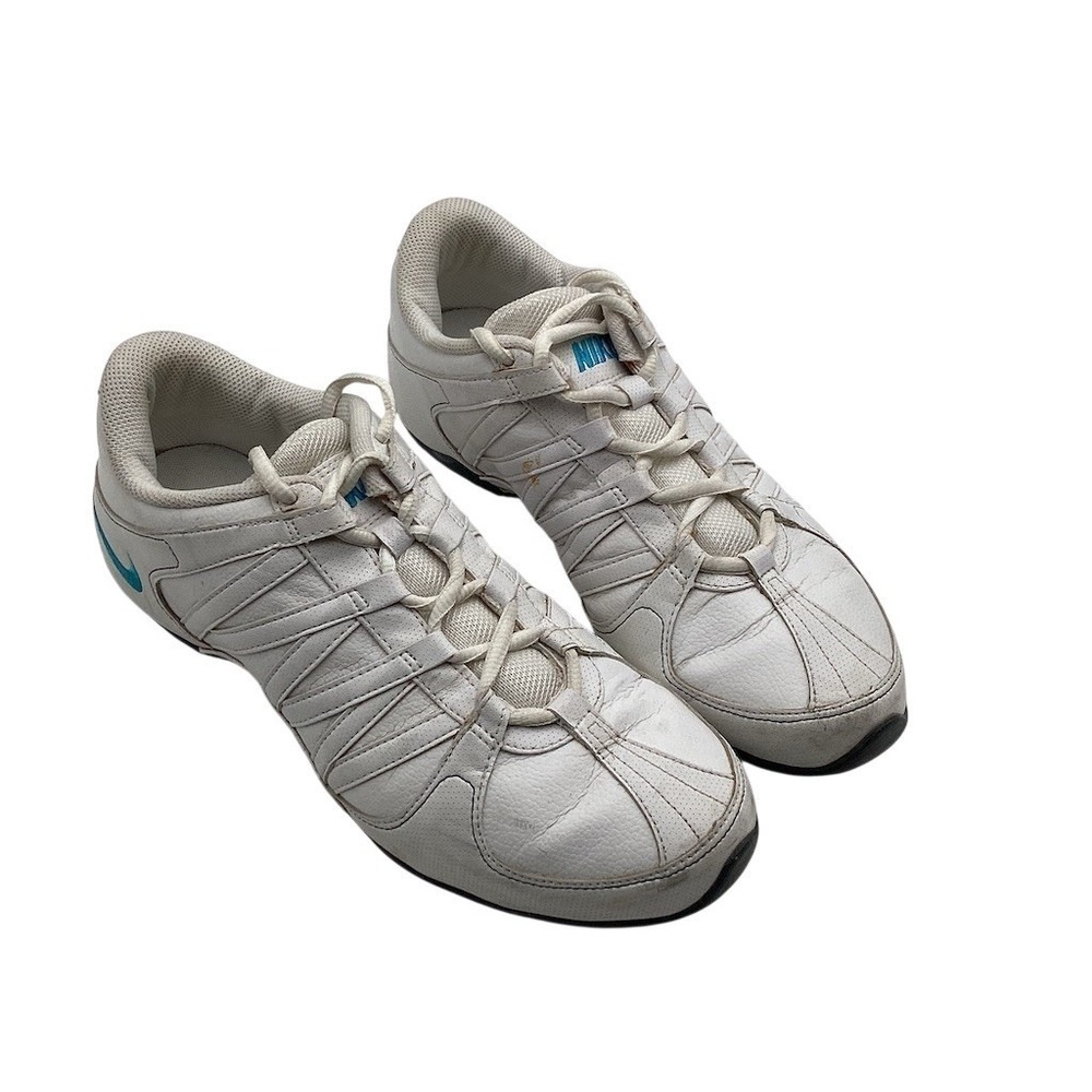 Nike Musique‎ IV Women's Dance Training Sneakers White Teal Lace Up Low Top